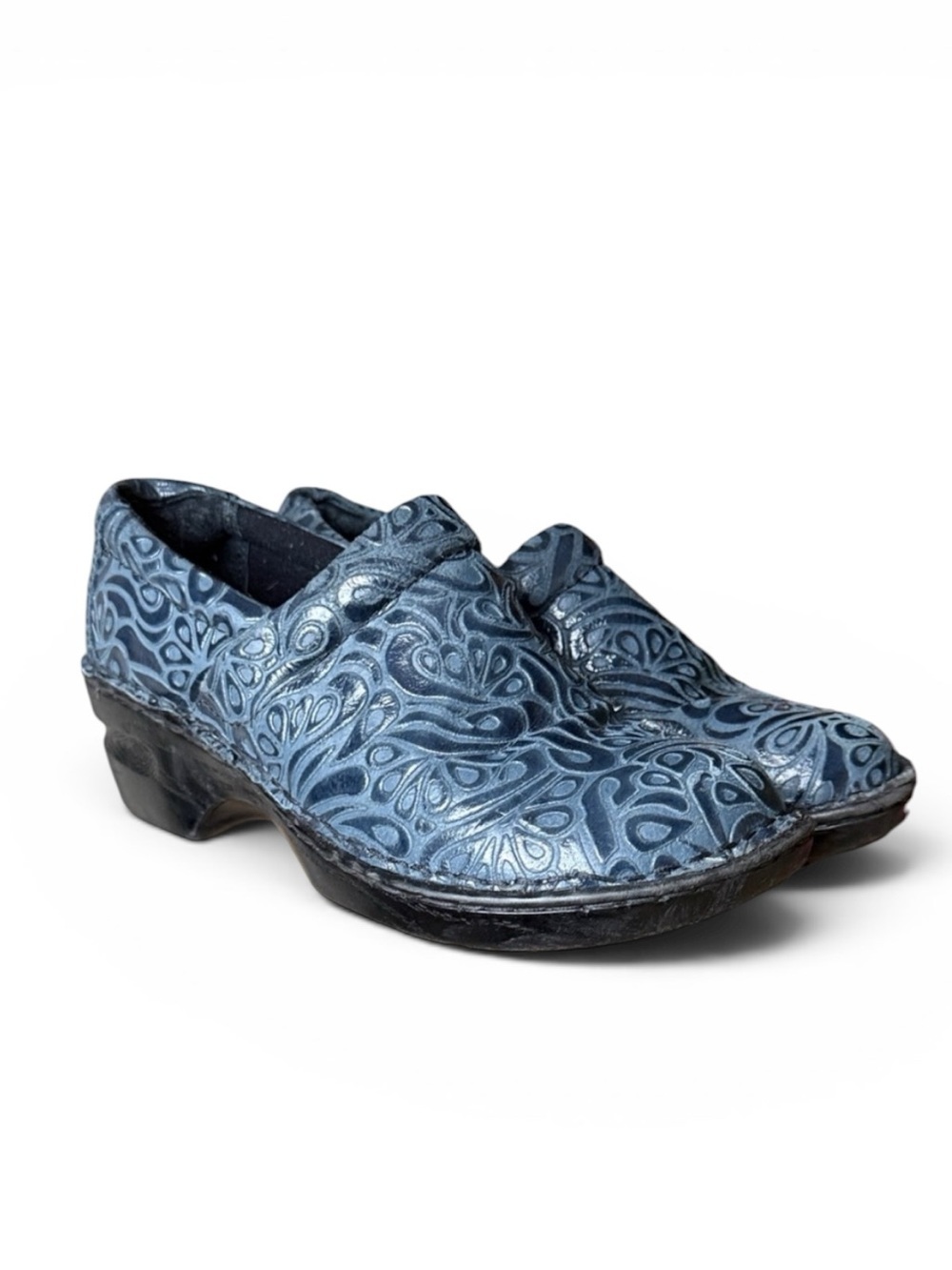 B.O.C. Ladies PEGGY clogged excellent condition navy blue size 9.